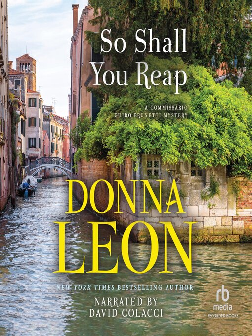 Title details for So Shall You Reap by Donna Leon - Wait list